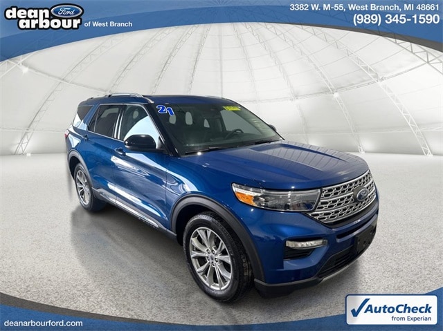 Used 2021 Ford Explorer Limited with VIN 1FMSK8FH7MGA08569 for sale in West Branch, MI