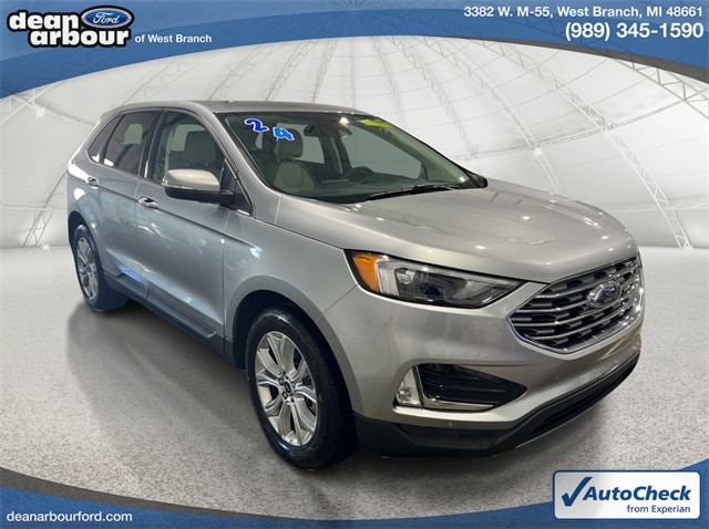 Used 2024 Ford Edge Titanium with VIN 2FMPK4K94RBA01414 for sale in West Branch, MI