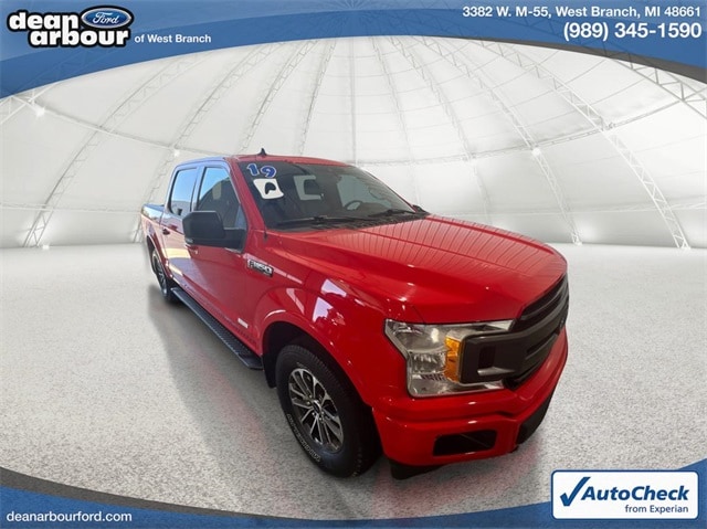 Used 2019 Ford F-150 XLT with VIN 1FTEW1EP8KFB16322 for sale in West Branch, MI