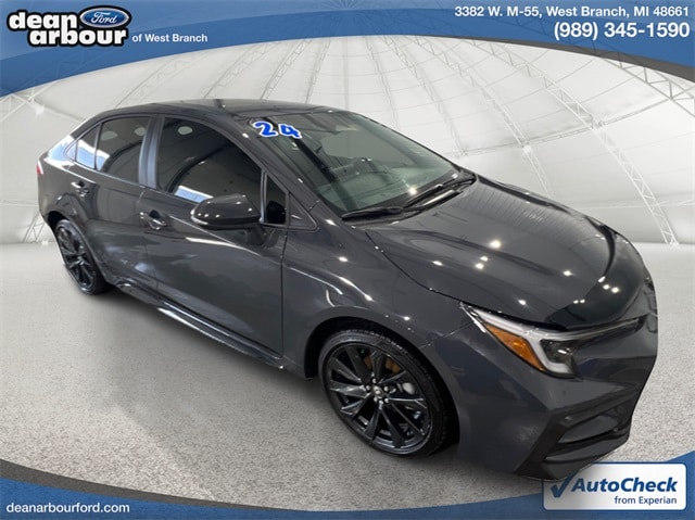 Used 2024 Toyota Corolla SE with VIN 5YFS4MCE8RP182058 for sale in West Branch, MI