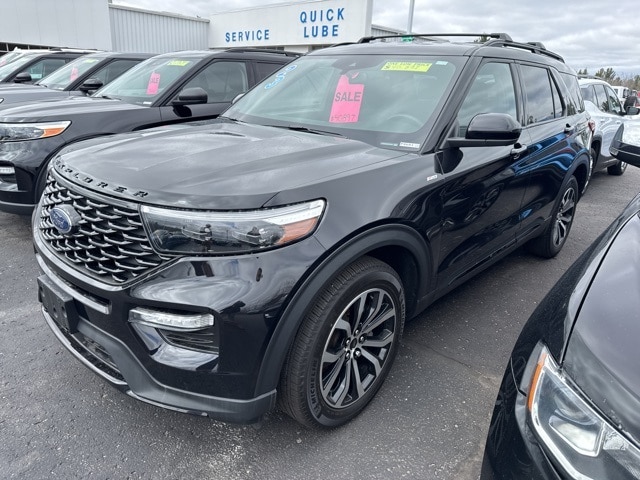 Used 2023 Ford Explorer ST Line with VIN 1FMSK8KH2PGA46981 for sale in West Branch, MI