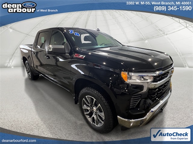 Used 2024 Chevrolet Silverado 1500 LT with VIN 2GCUDDED0R1229529 for sale in West Branch, MI