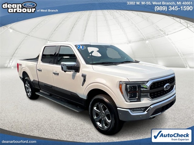 Used 2021 Ford F-150 King Ranch with VIN 1FTFW1E82MFA81261 for sale in West Branch, MI