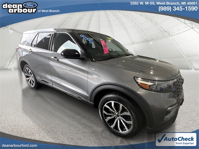 Used 2022 Ford Explorer ST-LINE with VIN 1FMSK8KH5NGC00158 for sale in West Branch, MI