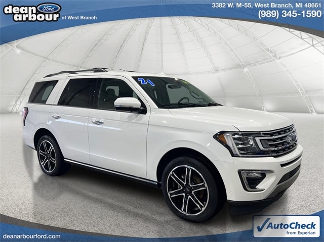 Used 2021 Ford Expedition Limited with VIN 1FMJU2AT1MEA88932 for sale in West Branch, MI