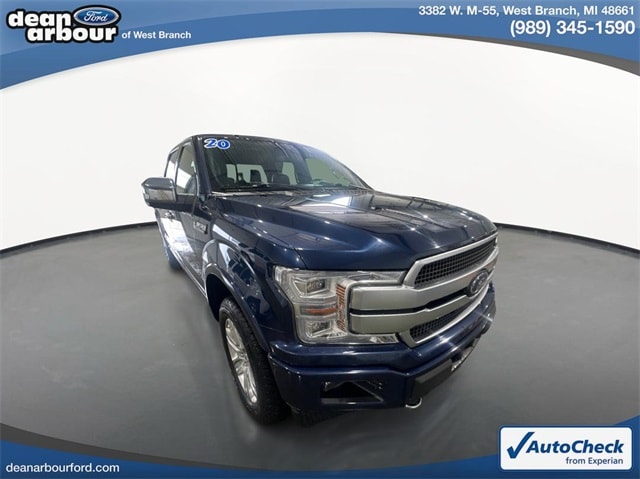 Used 2020 Ford F-150 Platinum with VIN 1FTEW1E40LFA12298 for sale in West Branch, MI