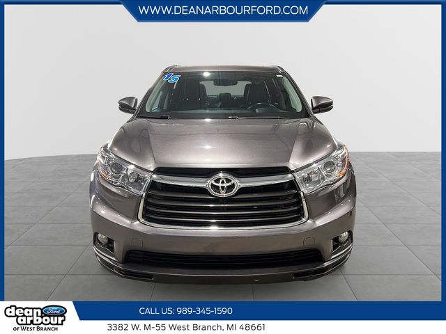 Used 2015 Toyota Highlander XLE with VIN 5TDJKRFH0FS110925 for sale in West Branch, MI
