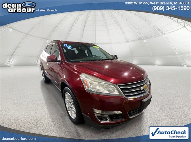 Used 2015 Chevrolet Traverse 1LT with VIN 1GNKVGKD1FJ141267 for sale in West Branch, MI