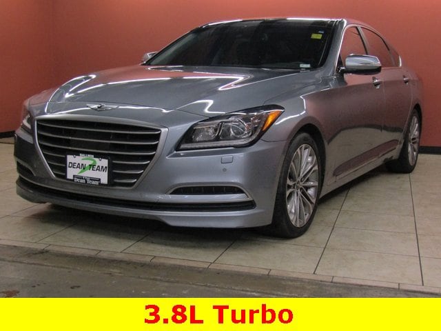 Used 2015 Hyundai Genesis Base with VIN KMHGN4JE8FU038784 for sale in Ballwin, MO