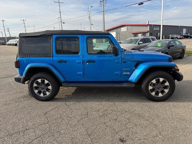 Used 2022 Jeep Wrangler Unlimited Sahara with VIN 1C4HJXEN7NW258601 for sale in Monroe, WI