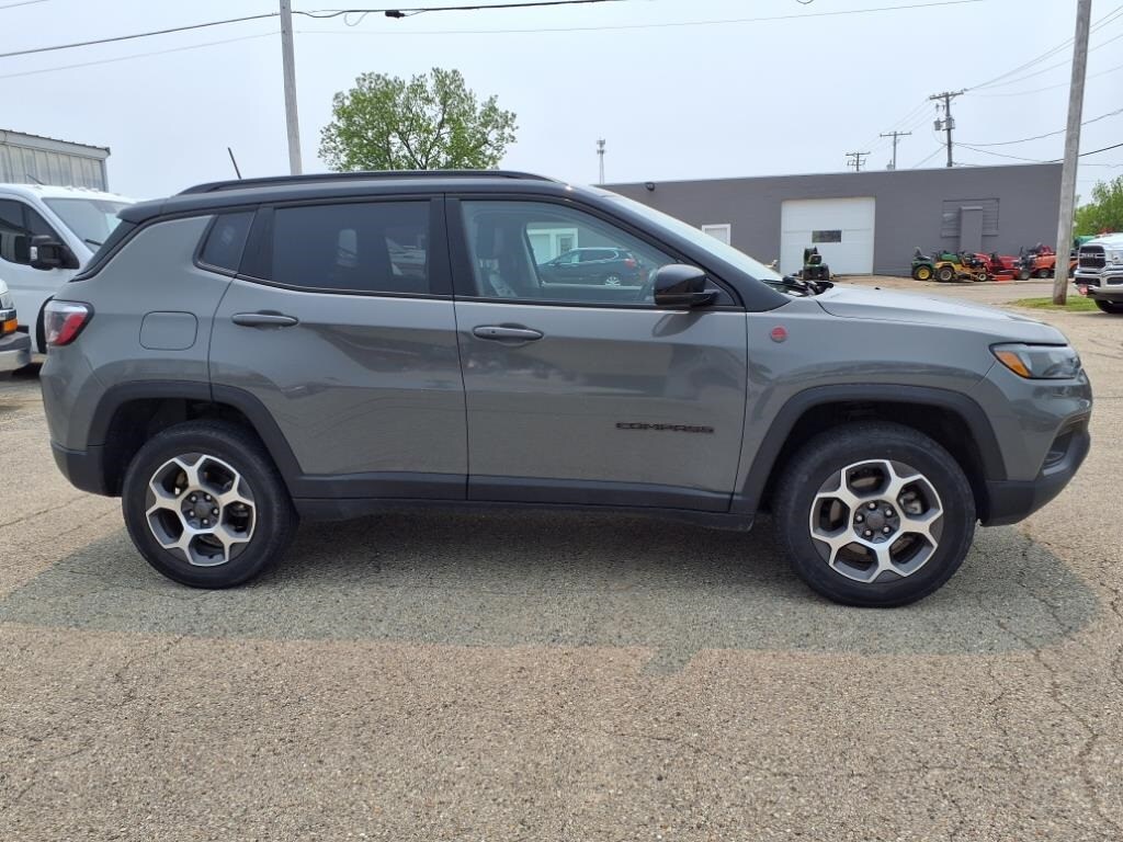 Used 2022 Jeep Compass Trailhawk with VIN 3C4NJDDB6NT233705 for sale in Monroe, WI