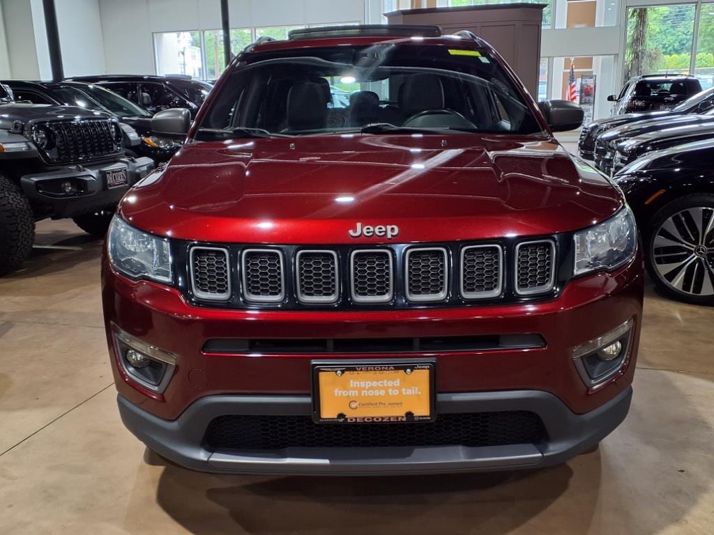 Certified 2021 Jeep Compass 80th Spec. Edition with VIN 3C4NJDEB2MT513666 for sale in Verona, NJ