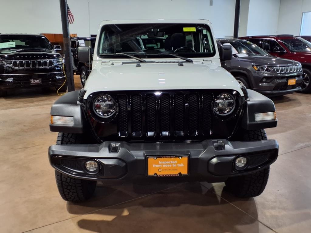 Certified 2021 Jeep Wrangler Unlimited Willys with VIN 1C4HJXDN7MW649196 for sale in Verona, NJ
