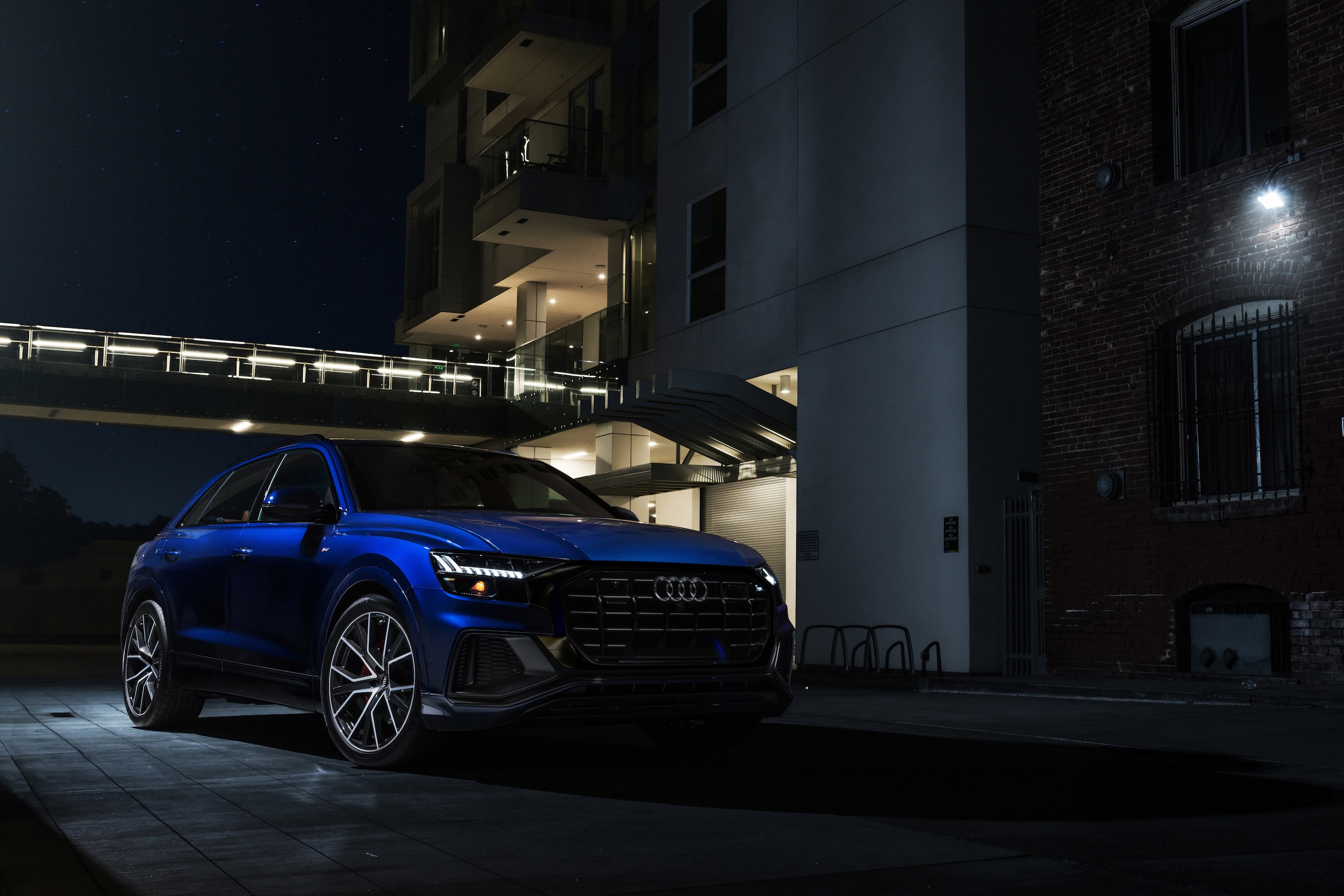 Audi Q8 at night