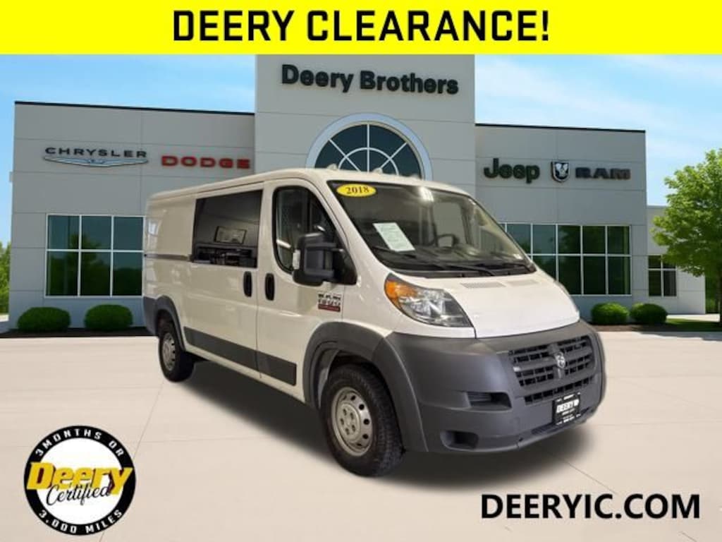 Used 2018 Ram ProMaster 1500 Low Roof Cargo Van Cargo Van