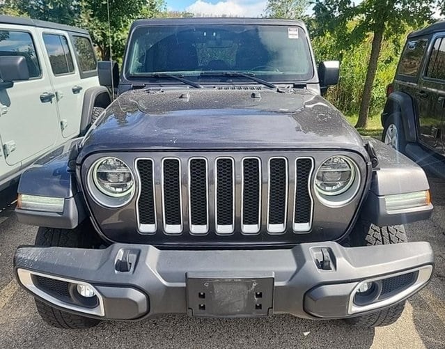 Used 2020 Jeep Wrangler Unlimited Sahara with VIN 1C4HJXEN6LW169938 for sale in Iowa City, IA