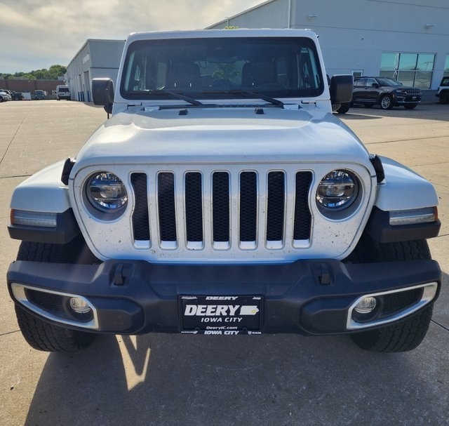 Certified 2022 Jeep Wrangler Unlimited Sahara with VIN 1C4HJXEN3NW190782 for sale in Iowa City, IA