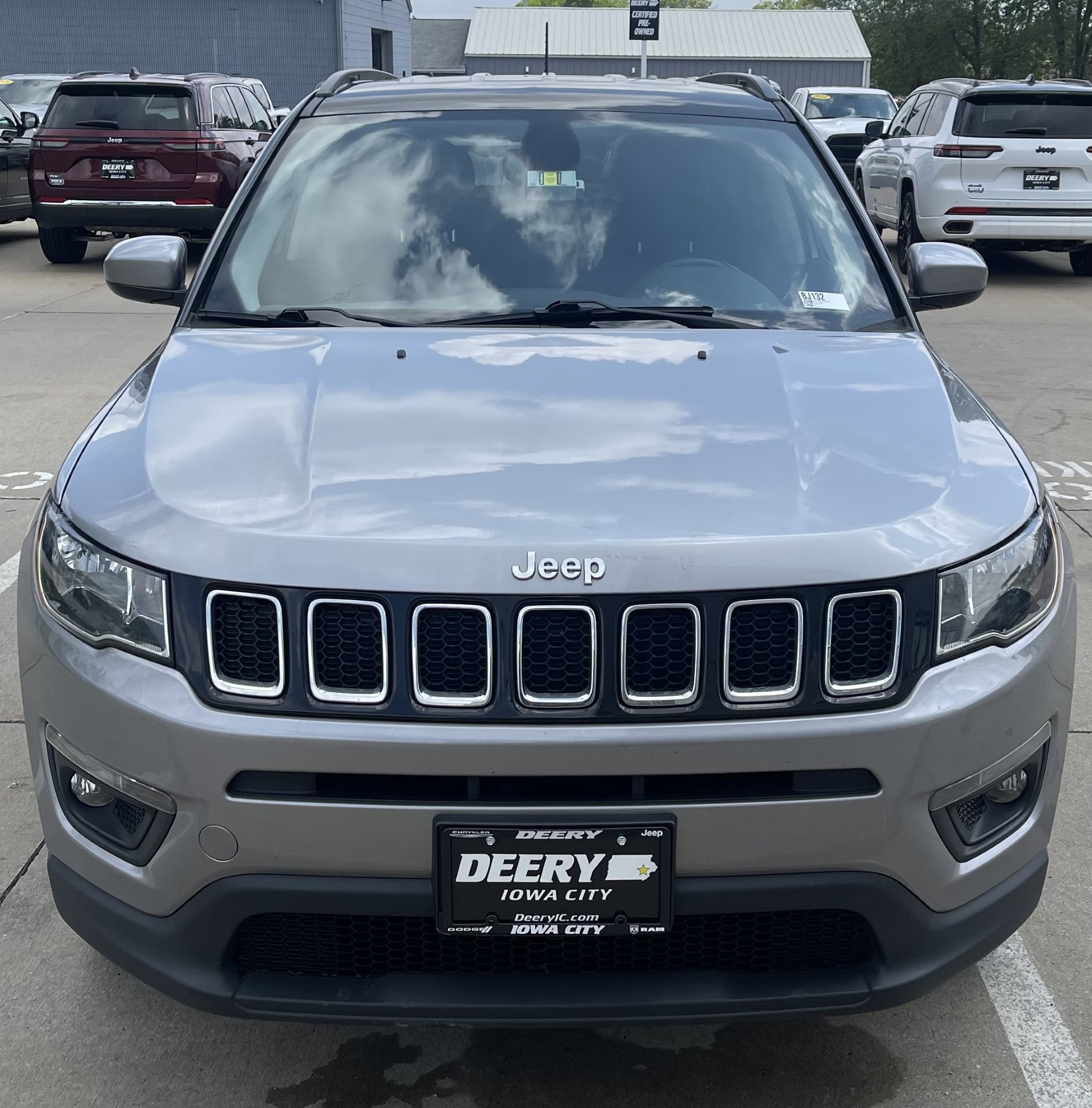 Certified 2018 Jeep Compass Latitude with VIN 3C4NJDBB0JT355571 for sale in Iowa City, IA