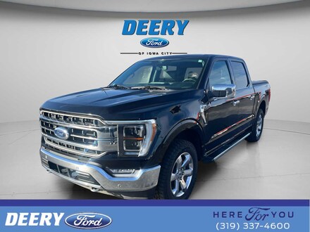Featured used 2022 Ford F-150 Lariat 4WD Supercrew 5.5 Box 4WD SuperCrew 5.5 Box for sale in Iowa City, IA