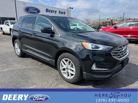 Featured used 2022 Ford Edge SEL AWD for sale in Iowa City, IA