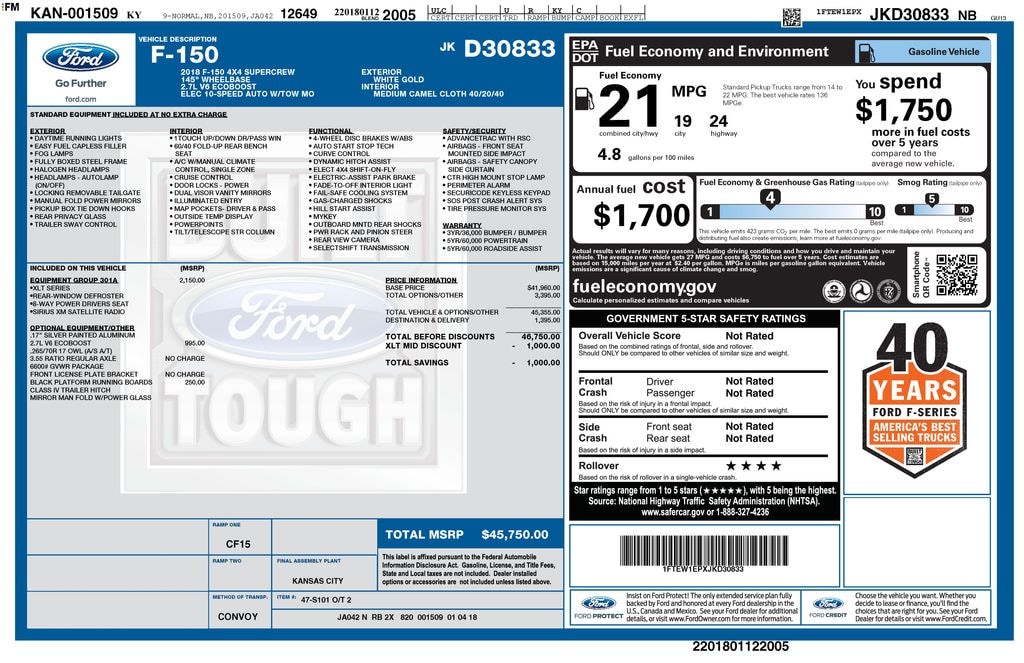 Used 2018 Ford F-150 XLT Truck