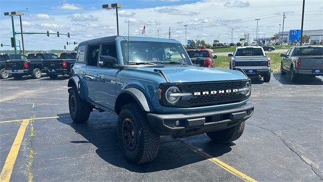 Used 2021 Ford Bronco Wildtrak with VIN 1FMEE5DP9MLA75386 for sale in Iowa City, IA