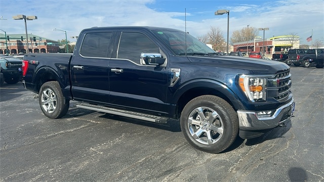 Used 2023 Ford F-150 Lariat with VIN 1FTFW1E89PFB37586 for sale in Iowa City, IA