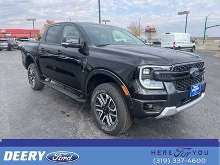Featured new 2024 Ford Ranger Lariat 4WD Supercrew 5 Box 4WD SuperCrew 5 Box 1FTER4KH7RLE62766 for sale in Iowa City IA