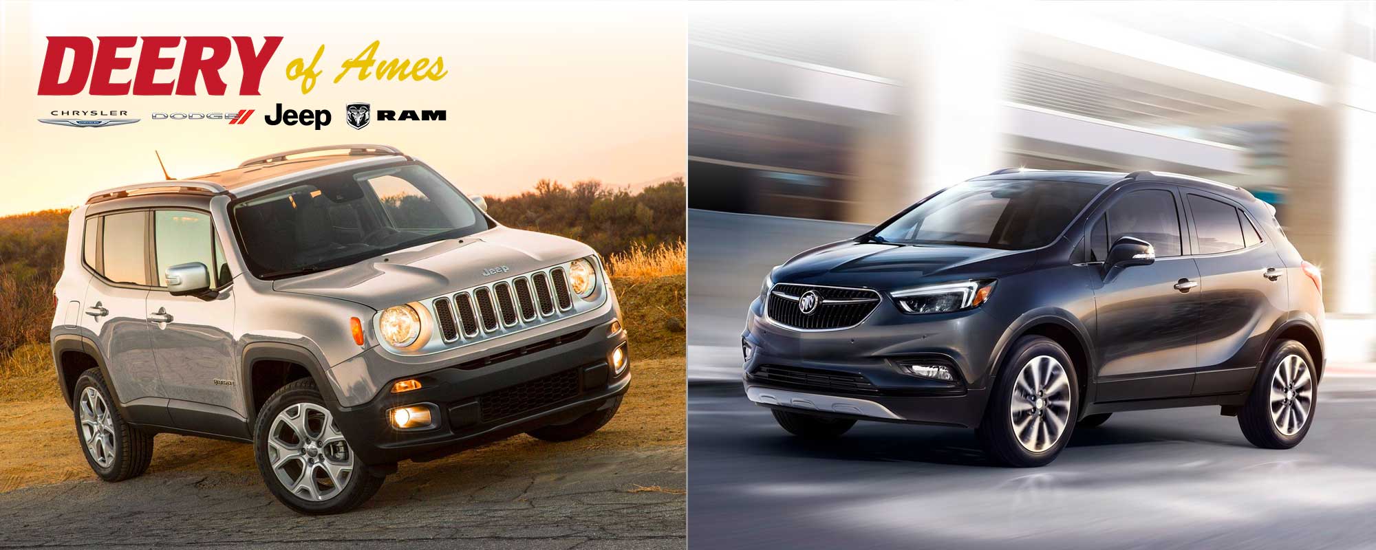 Deery of Ames 2018 Jeep Renegade vs Buick Encore, Ames, IA