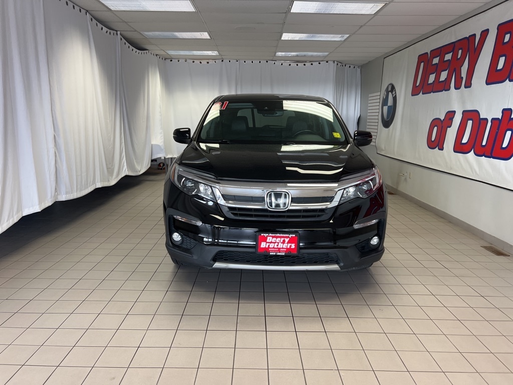 Used 2021 Honda Pilot EX-L with VIN 5FNYF5H56MB002437 for sale in Dubuque, IA