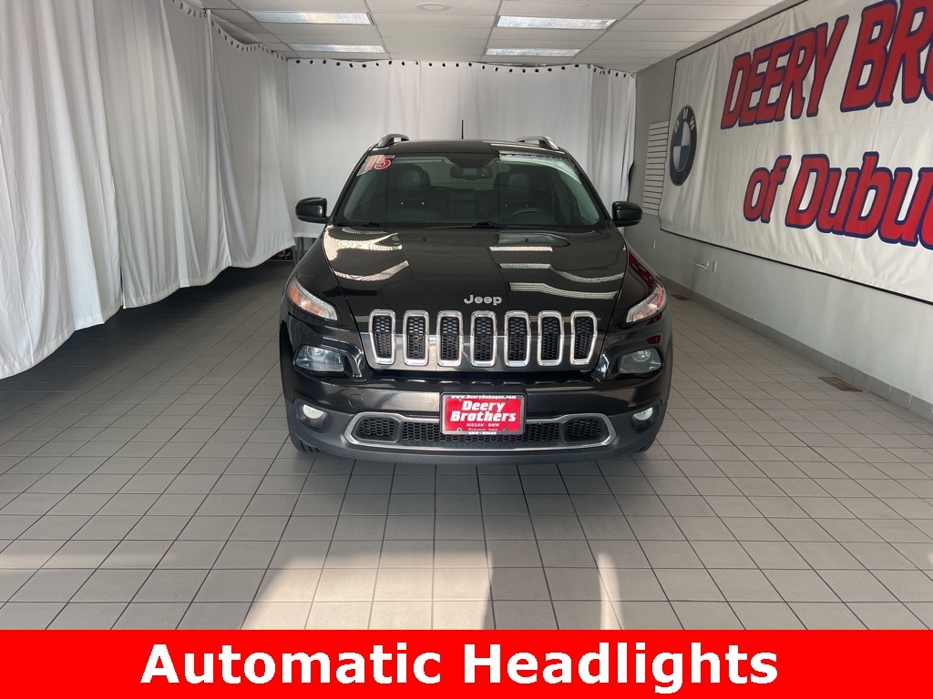 Used 2015 Jeep Cherokee Limited with VIN 1C4PJMDS2FW570151 for sale in Dubuque, IA