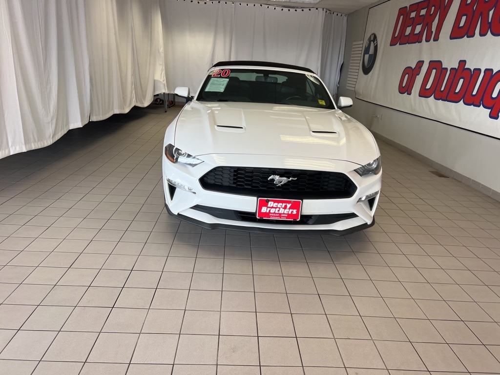 Used 2020 Ford Mustang EcoBoost Premium with VIN 1FATP8UH9L5125423 for sale in Dubuque, IA