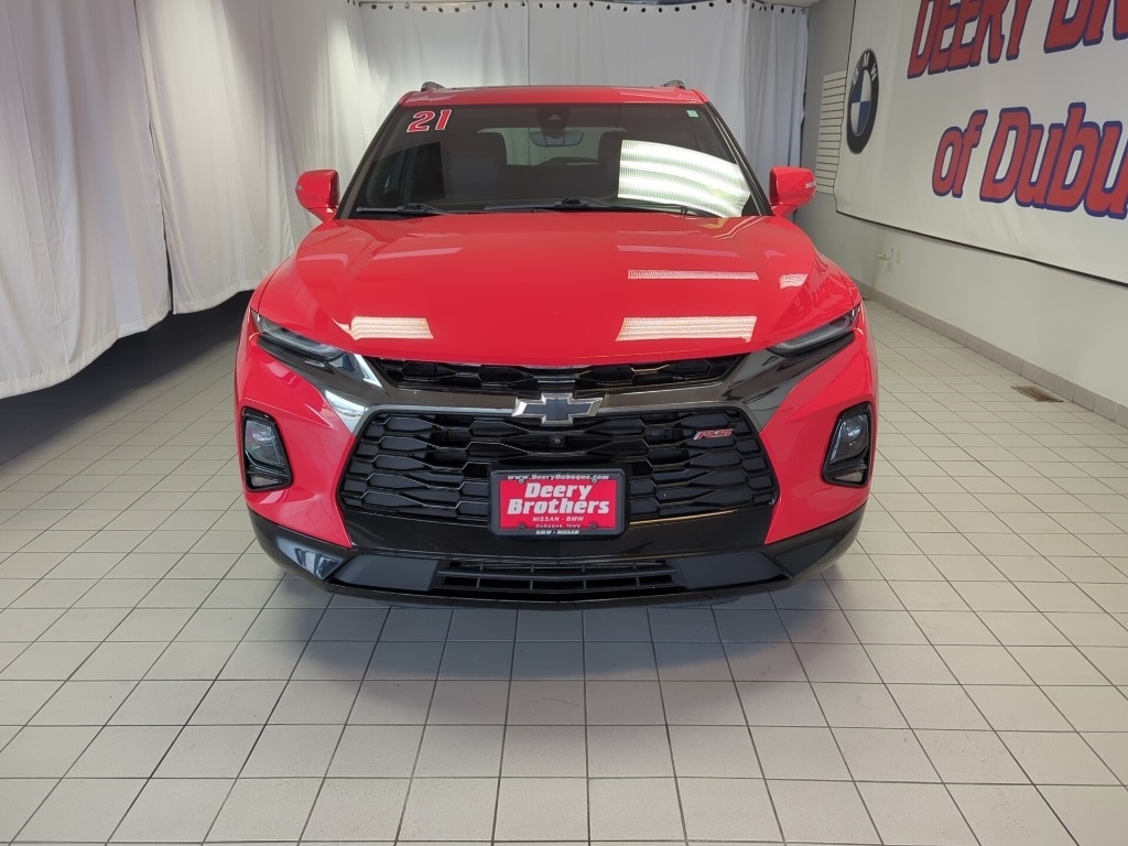 Used 2021 Chevrolet Blazer RS with VIN 3GNKBKRS0MS549500 for sale in Dubuque, IA
