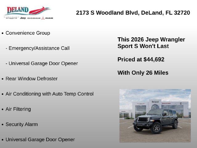 2026 Jeep Wrangler 4-Door Sport S - Photo 37
