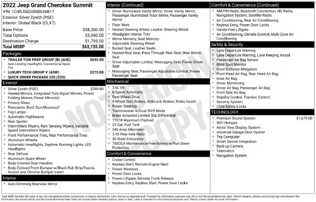 2022 Jeep Grand Cherokee Summit - Photo 37