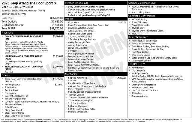 2025 Jeep Wrangler 4-Door Sport S - Photo 39