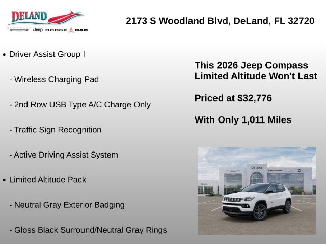2026 Jeep Compass Limited Altitude - Photo 15