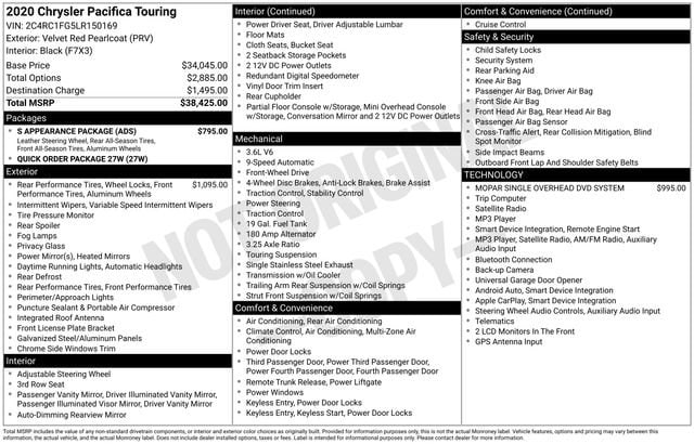 2020 Chrysler Pacifica Touring - Photo 45