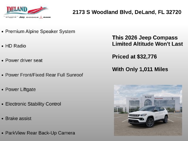 2026 Jeep Compass Limited Altitude - Photo 29