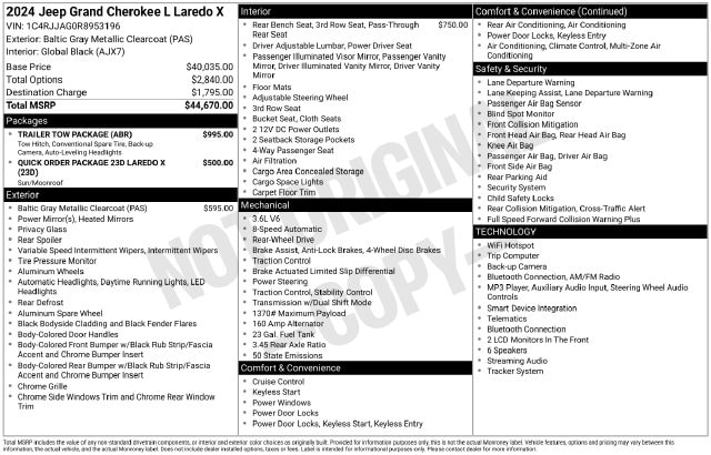 2024 Jeep Grand Cherokee L Laredo - Photo 43