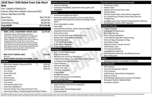 2025 RAM Ram 1500 Pickup Rebel - Photo 39