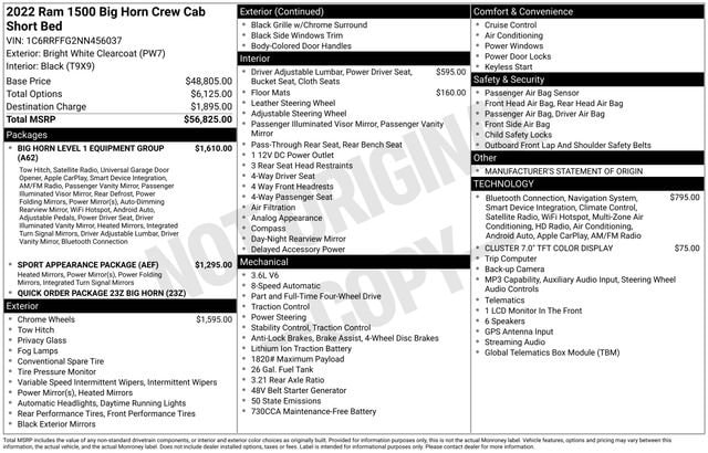 2022 RAM Ram 1500 Pickup Big Horn/Lone Star - Photo 16