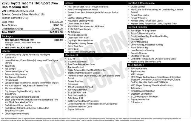 2023 Toyota Tacoma TRD Sport - Photo 35
