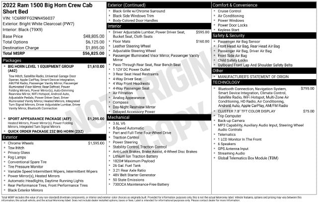 2022 RAM Ram 1500 Pickup Big Horn/Lone Star - Photo 42
