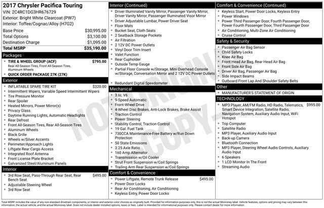 2017 Chrysler Pacifica Touring - Photo 9