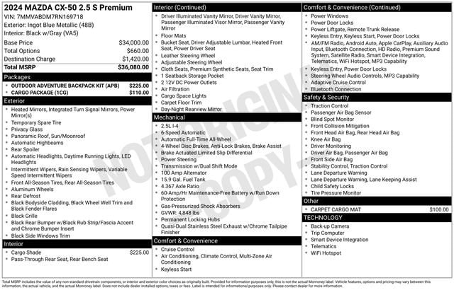 2024 Mazda CX-50 S PREMIUM - Photo 36