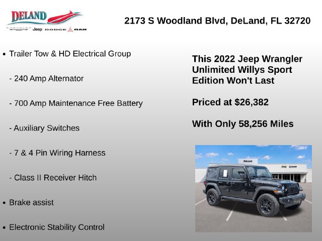 2022 Jeep Wrangler Unlimited Willys Sport - Photo 21