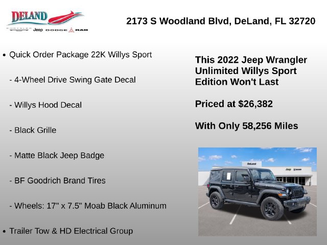 2022 Jeep Wrangler Unlimited Willys Sport - Photo 14
