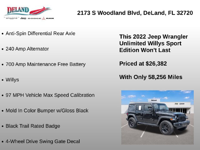 2022 Jeep Wrangler Unlimited Willys Sport - Photo 28