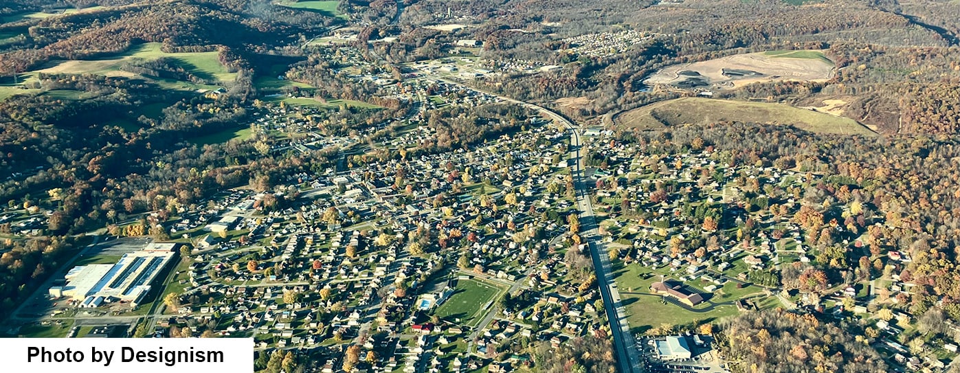 Hyundai Dealer Near Homer City | Photo taken from above of Homer City by Designism